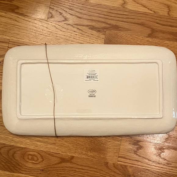 Mud Pie Floral Serving plate 8 x 15 Share Happy NWT Entertain - Picture 5 of 9